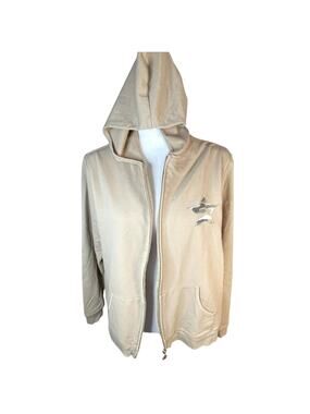 CATO Women's Plus 18/20W Army Star Camo Full Zip Sweat Jacket Hoodie